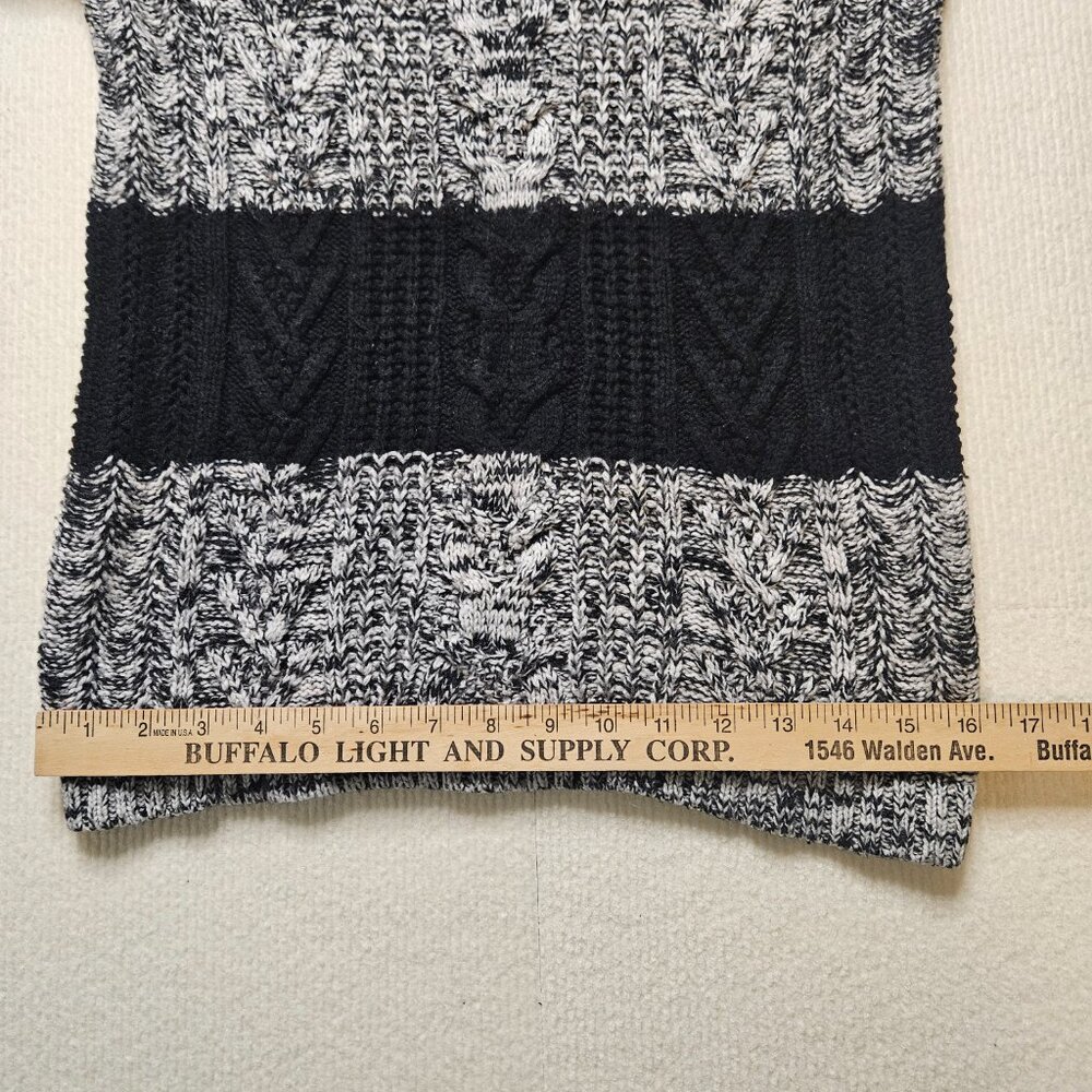 Gap striped wool blend cable knit sweater - size Medium - Picture 3 of 8